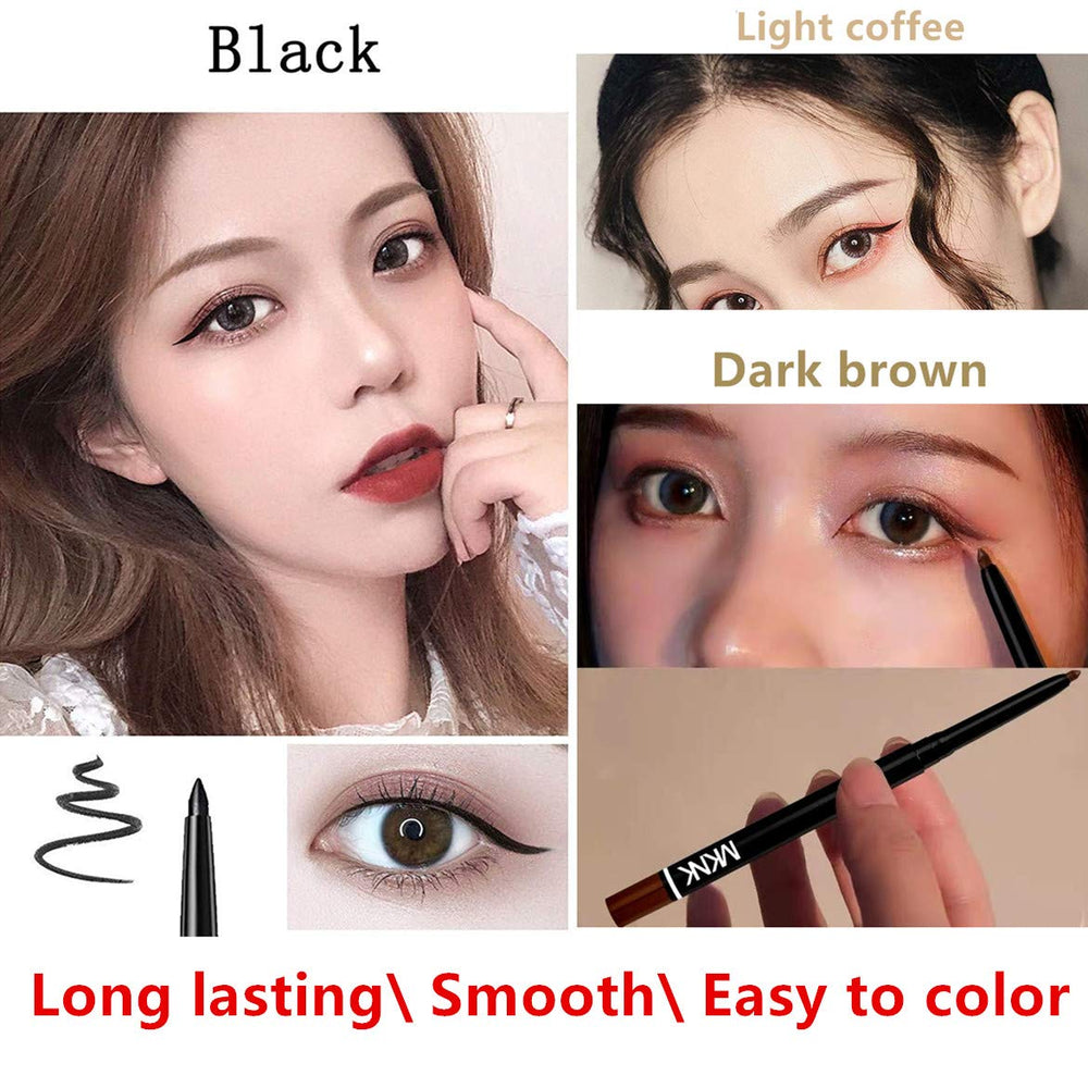 Go Ho dark brown eyeliner pencil provides deeper lash line definition