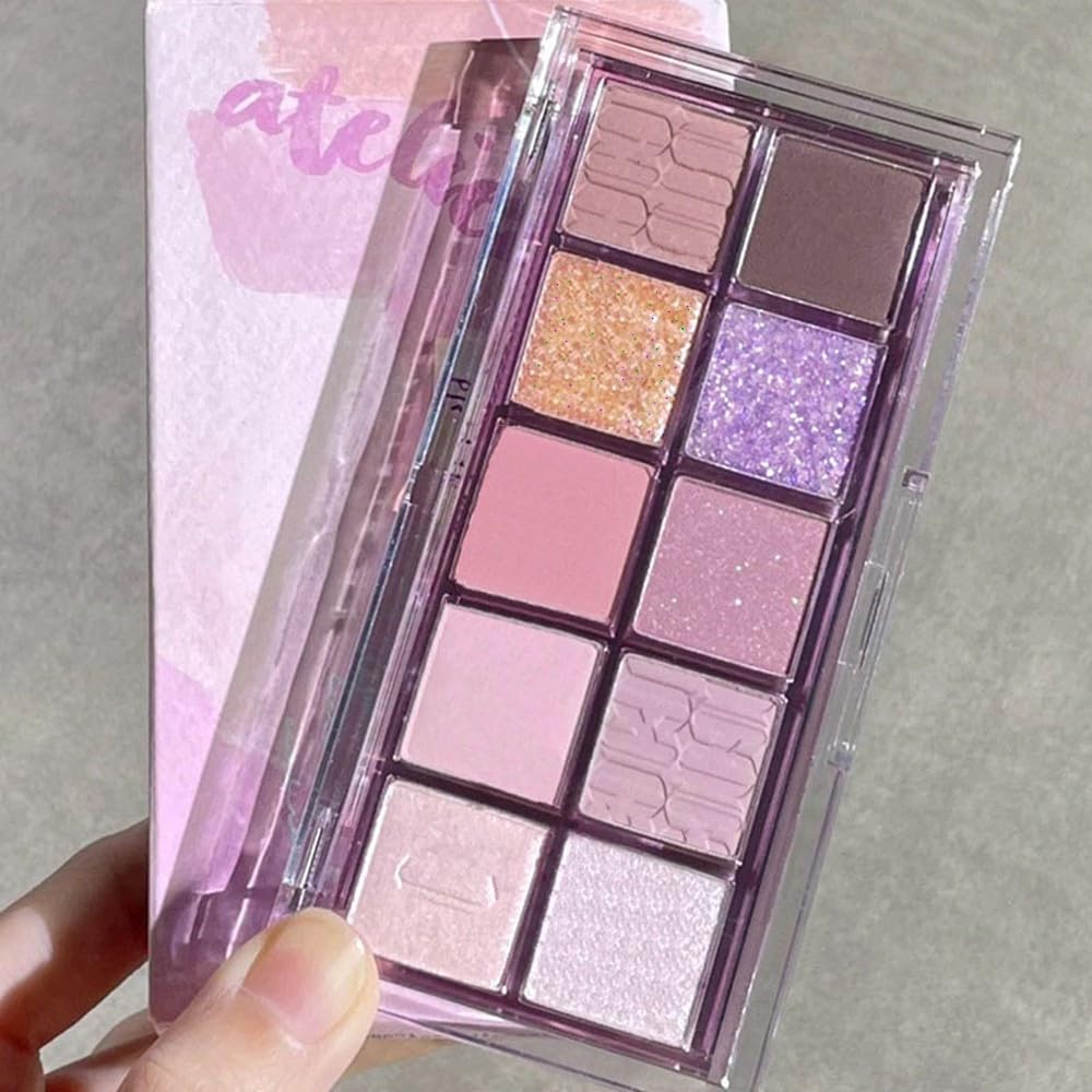 Go Ho eyeshadow swatches displaying matte glitter and shimmer shades