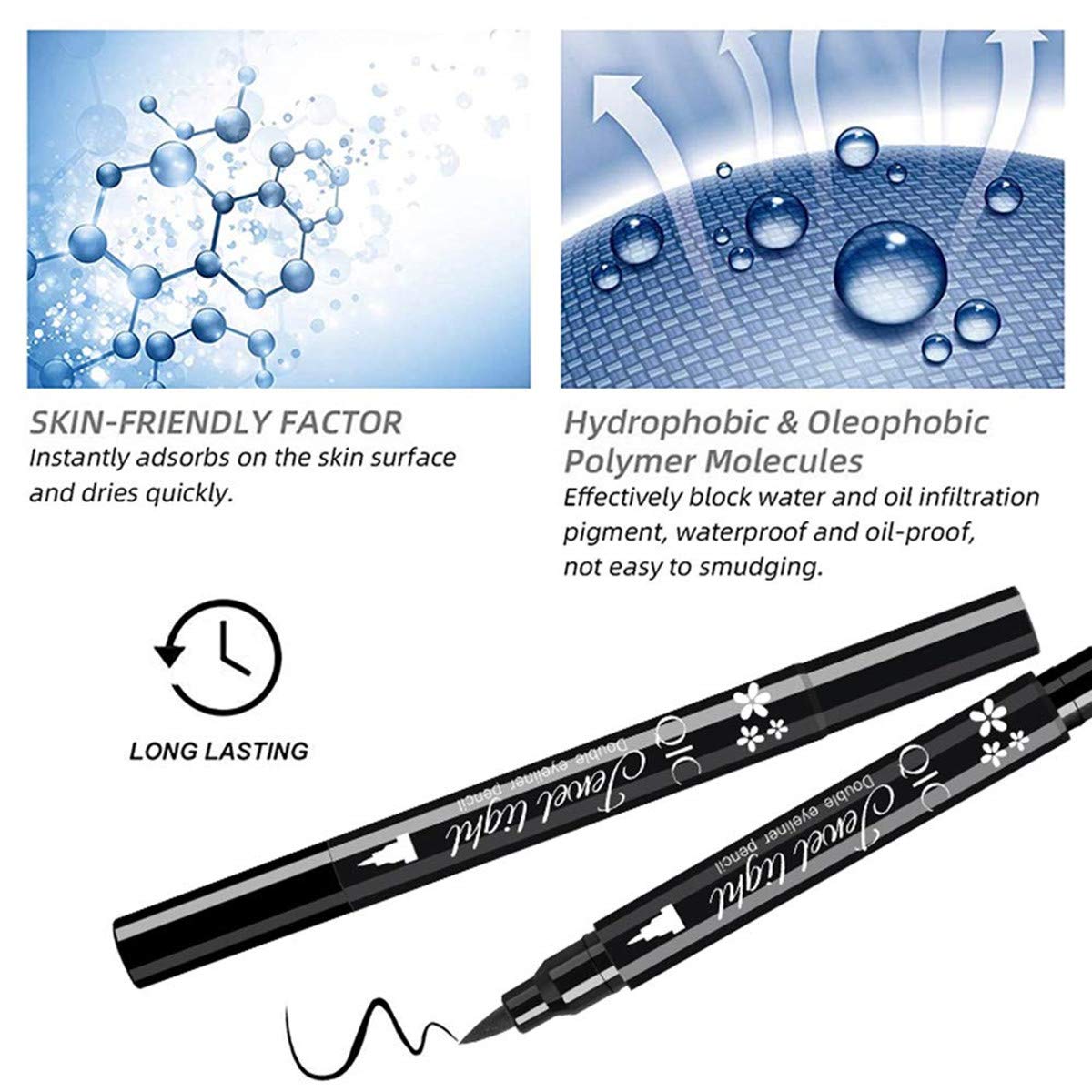 Go Ho Fast-drying black liner for smooth lines in minutes.