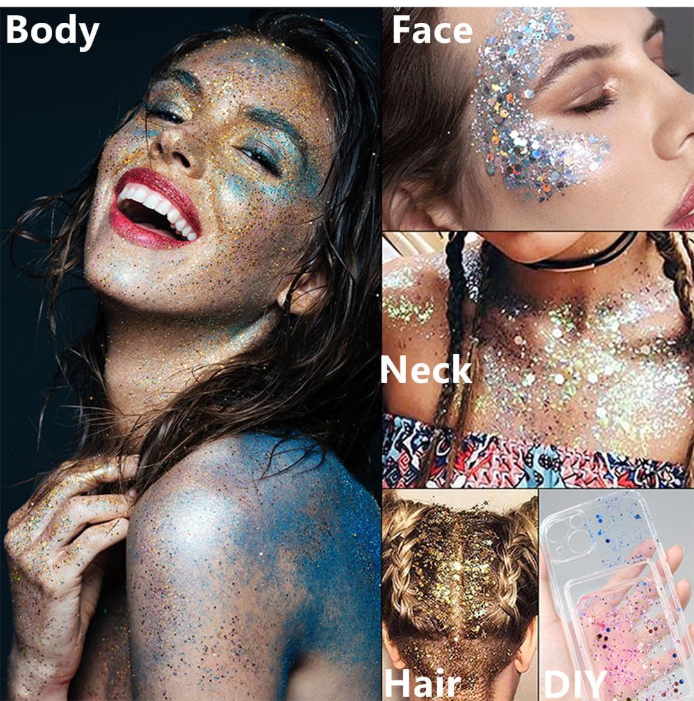 Go Ho Halloween glitter adds dramatic accents without flaking.