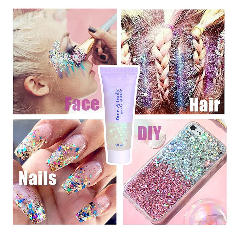 Go Ho mermaid sequin glitter adds rainbow sparkle to costumes.