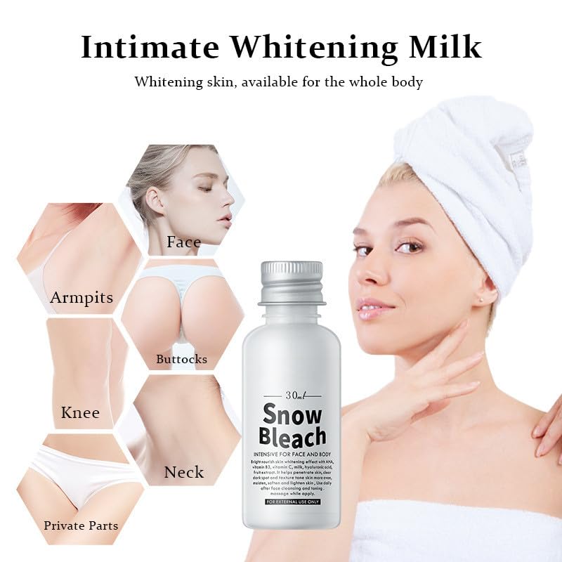 Go Ho Snow Bleach Cream elbows showcasing smoother, more even skin tone.