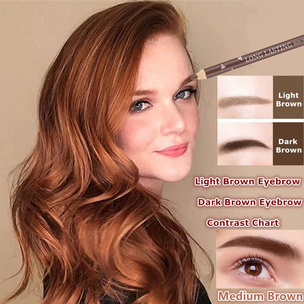 Go Ho sweatproof brow pencil close-up proving long-wear color.