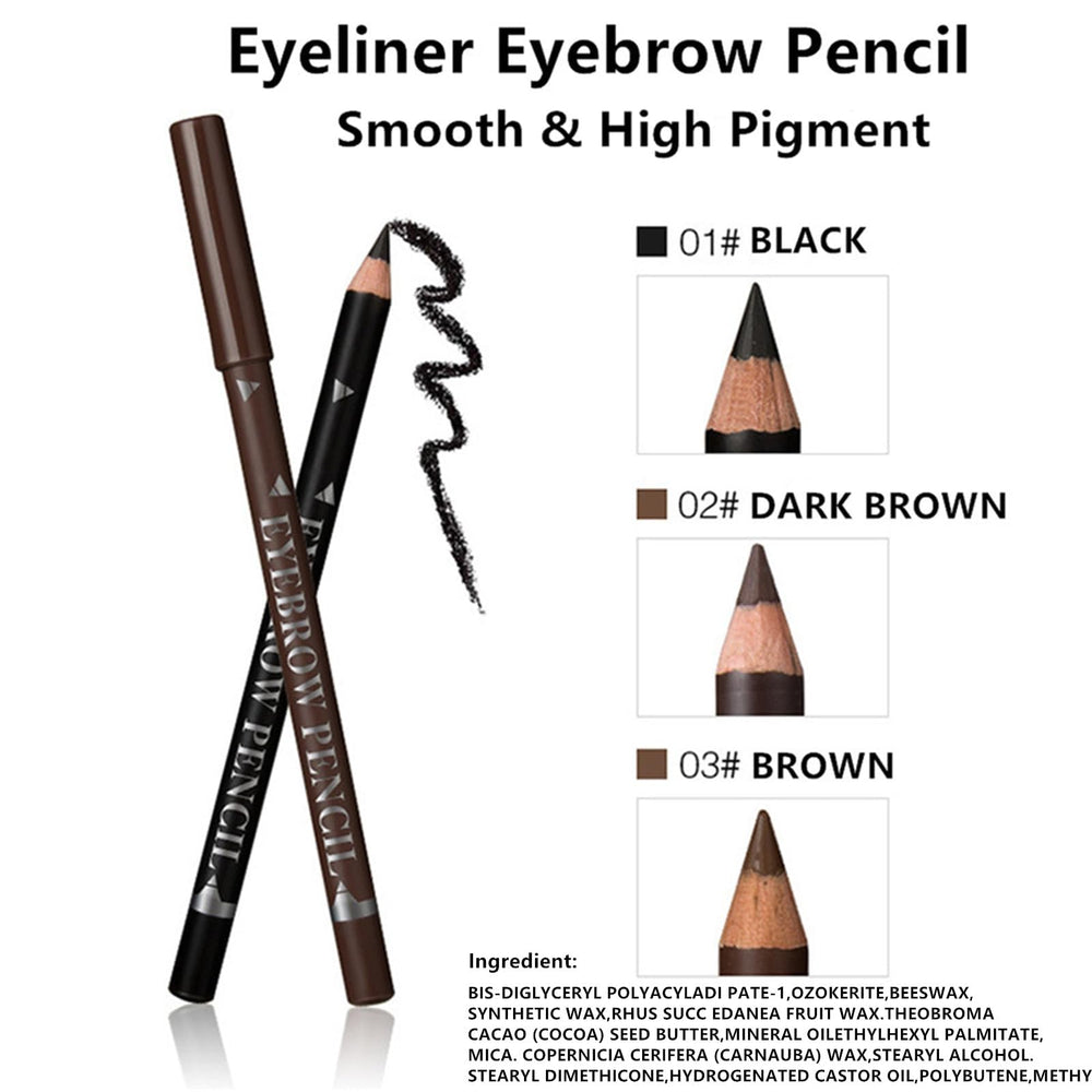 Go Ho sweatproof brow pencil long-lasting wear.