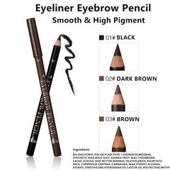 Go Ho sweatproof brow pencil long-lasting wear.