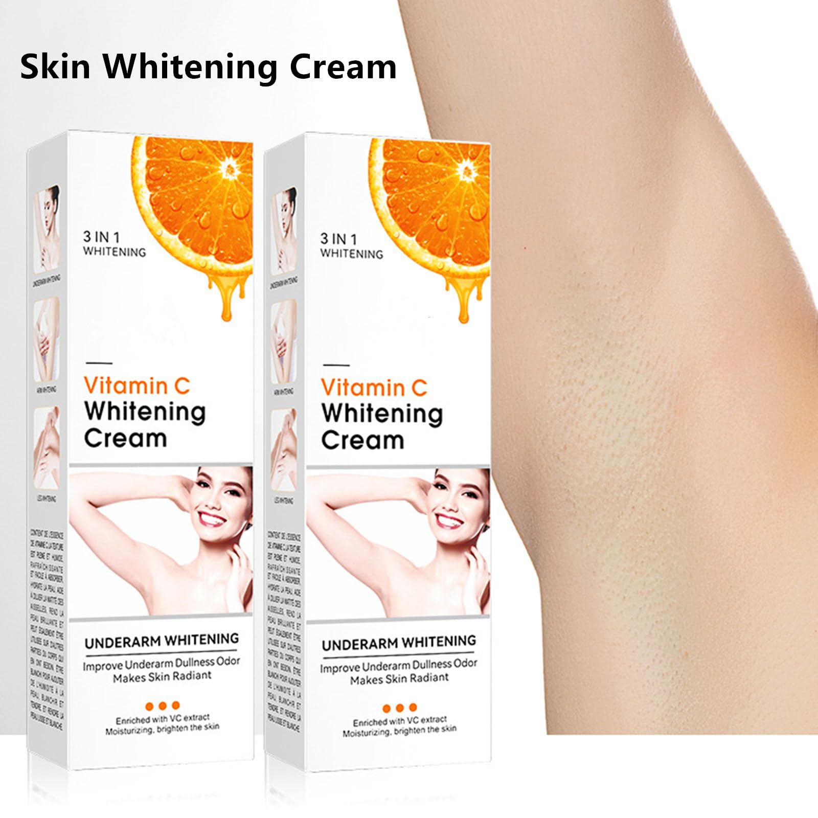 Go Ho Vitamin C cream targets dark spots on face and body.