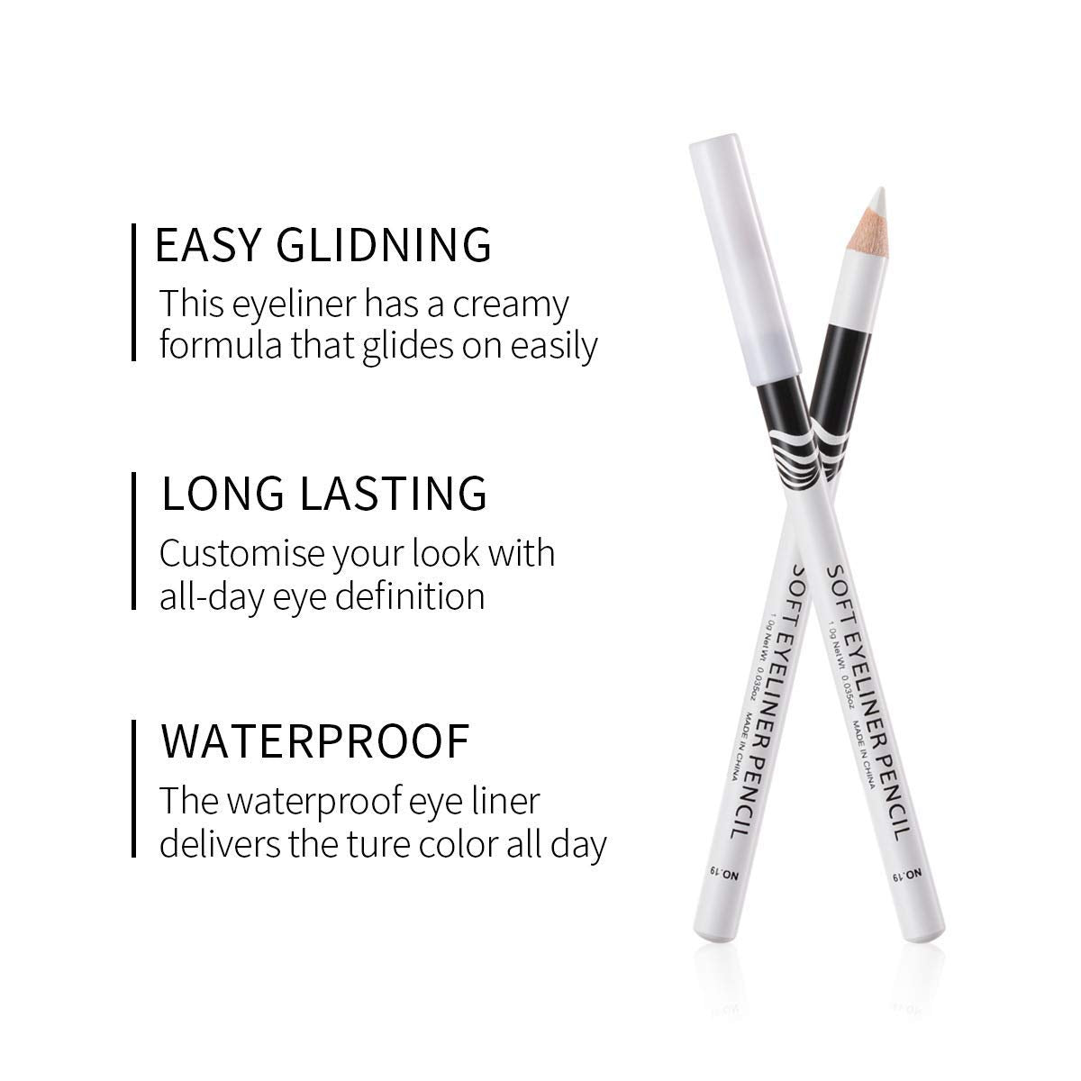 Go Ho white-brighten pencils 12-pack demonstrates versatile daily use.