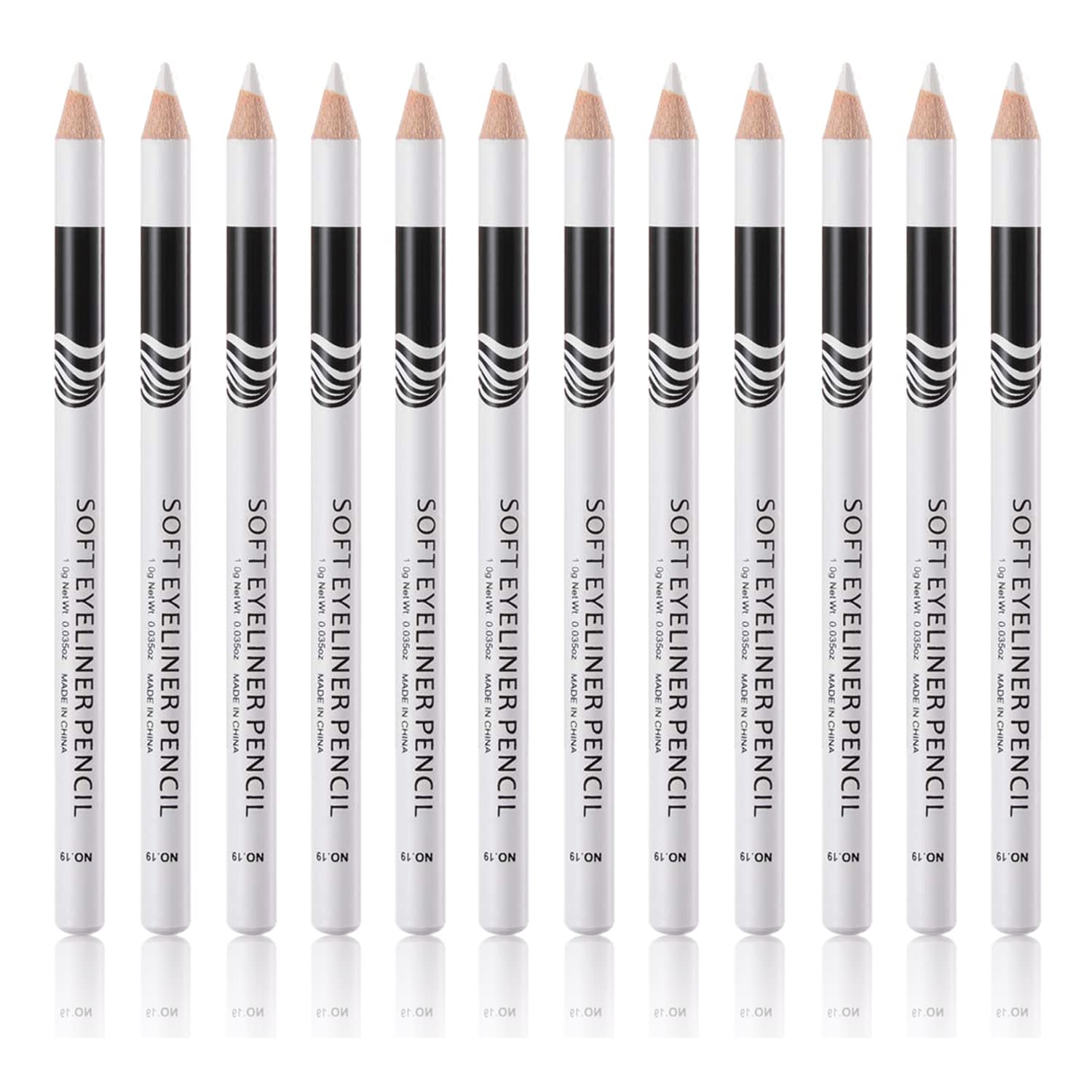 Go Ho white eyebrow pencils packaging, a complete set for quick makeup prep.