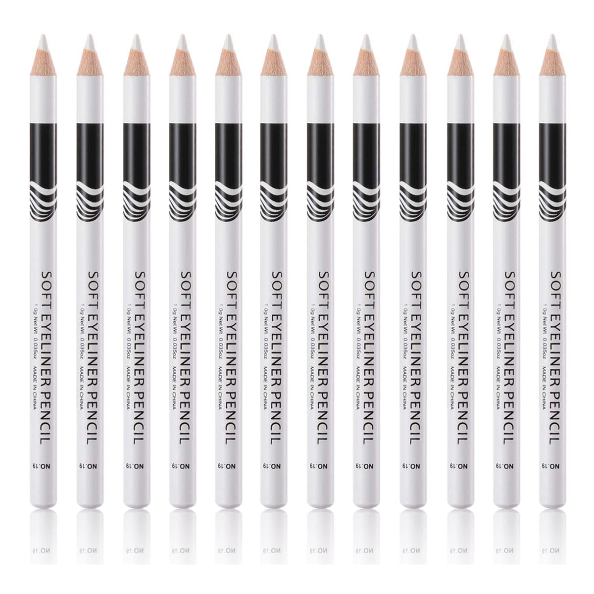 Go Ho white eyebrow pencils packaging, a complete set for quick makeup prep.