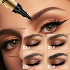 GOALSEN eyebrow pen microblade close-up demonstrating hair-like brow filling