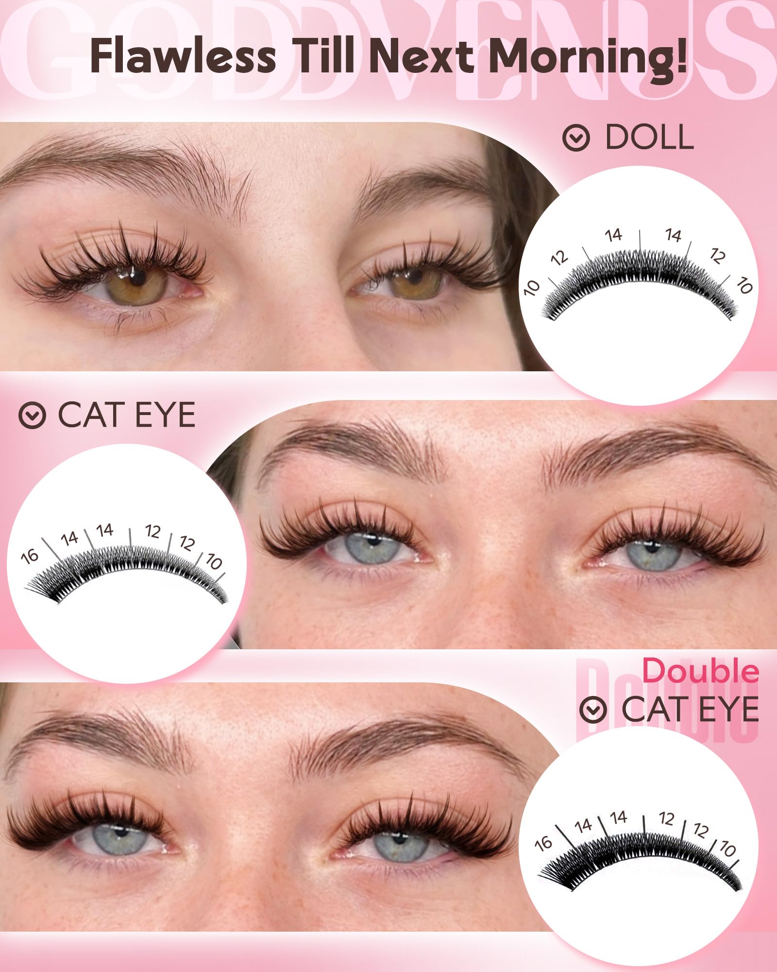 Goddvenus Bond & Seal adhesive for strong-hold lashes.