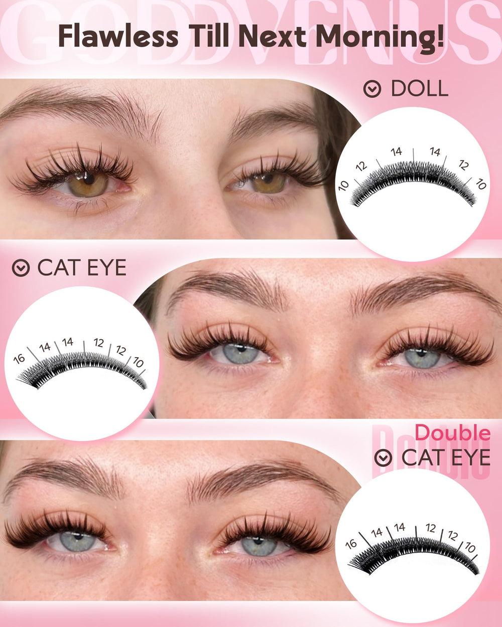 Goddvenus Bond & Seal adhesive for strong-hold lashes.