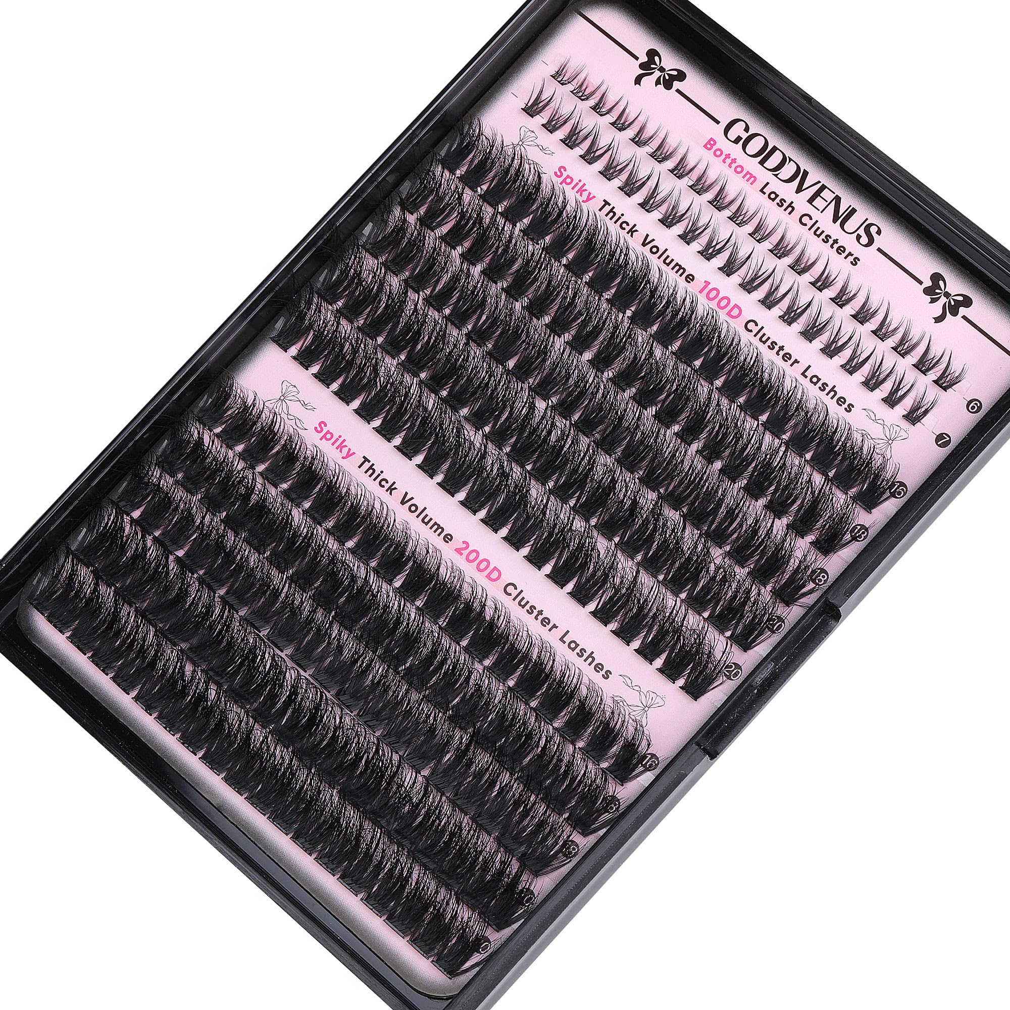 Goddvenus bottom eyelashes included for fuller balanced eye appeal