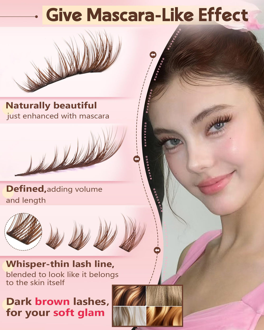 Goddvenus DIY lash extensions kit contents for easy at-home application.