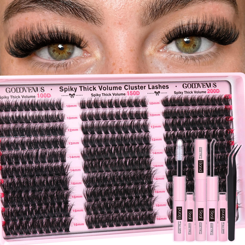 Goddvenus Fluffy Lash Clusters Kit with 300 pieces for ultra fluffy volume.