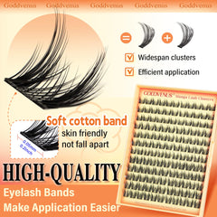 Goddvenus Fluffy Lash Clusters for layering subtle wispy charm or bold volume