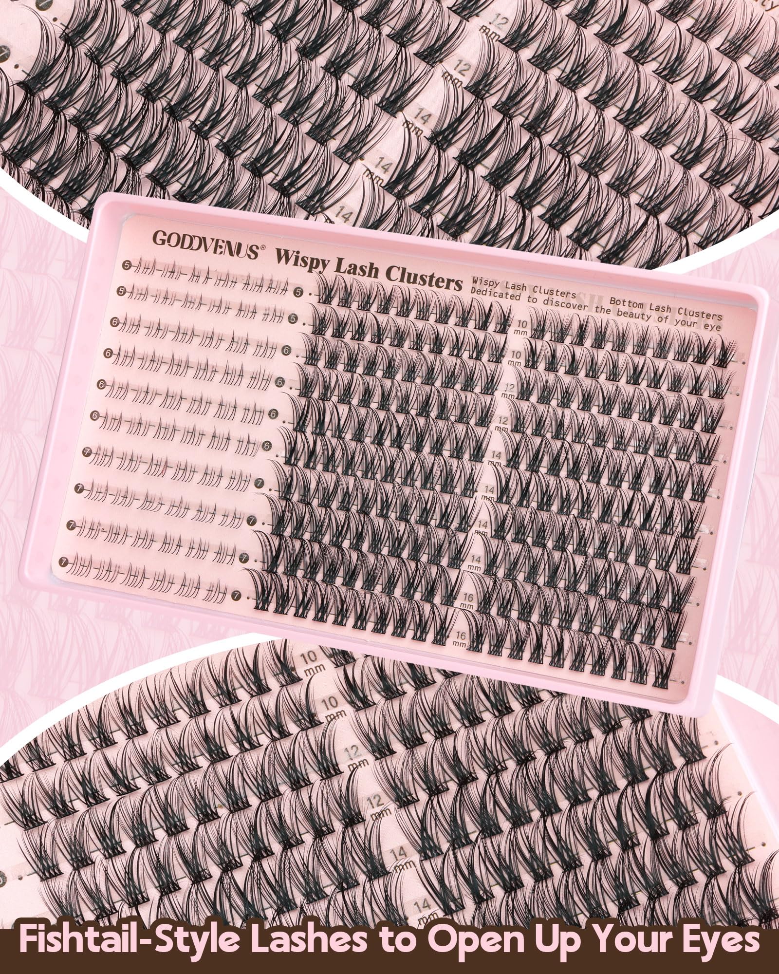 Goddvenus lash extensions kit box for easy at-home beauty routines.