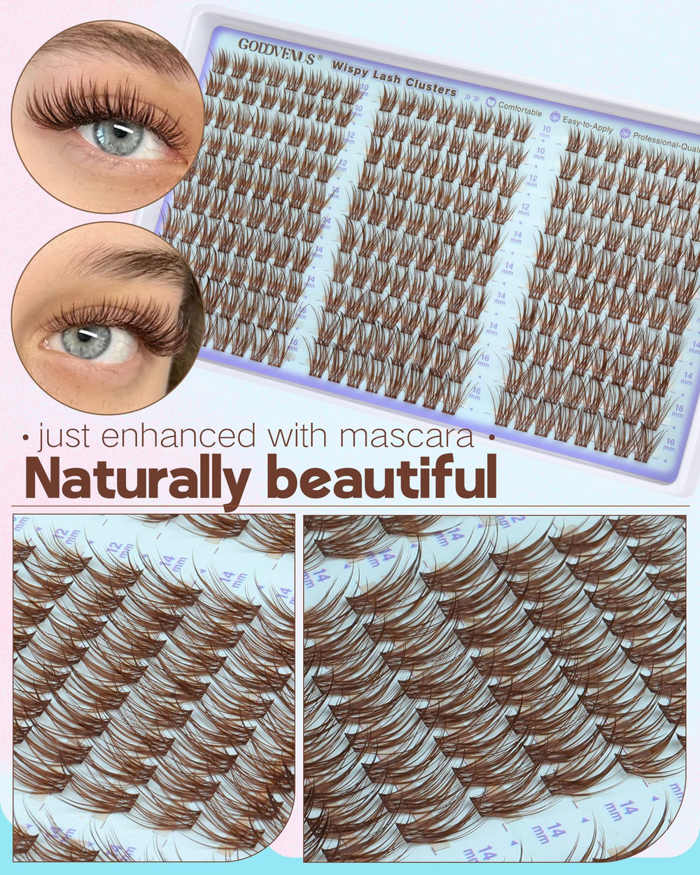 Goddvenus length options 10-16mm look image for varied styles