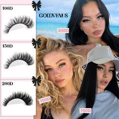 Goddvenus lash lengths 10-16 mm for versatile styling.
