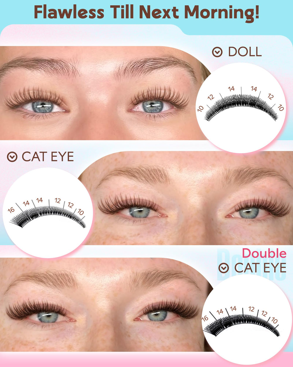 Goddvenus comfortable lightweight lashes ideal for all-day wear