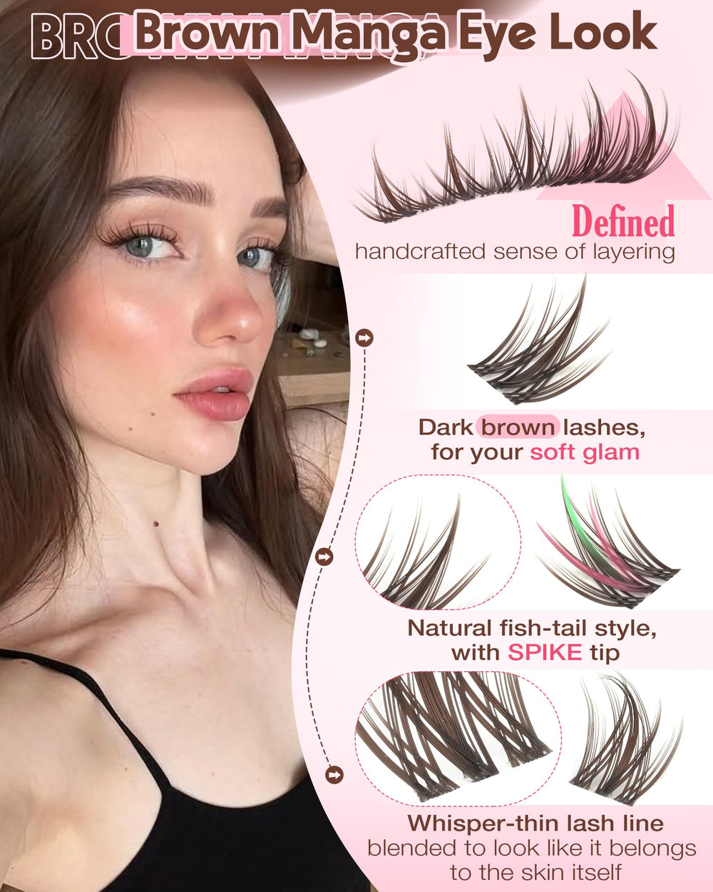 Goddvenus ultra-soft comfort band hugs the lash line.