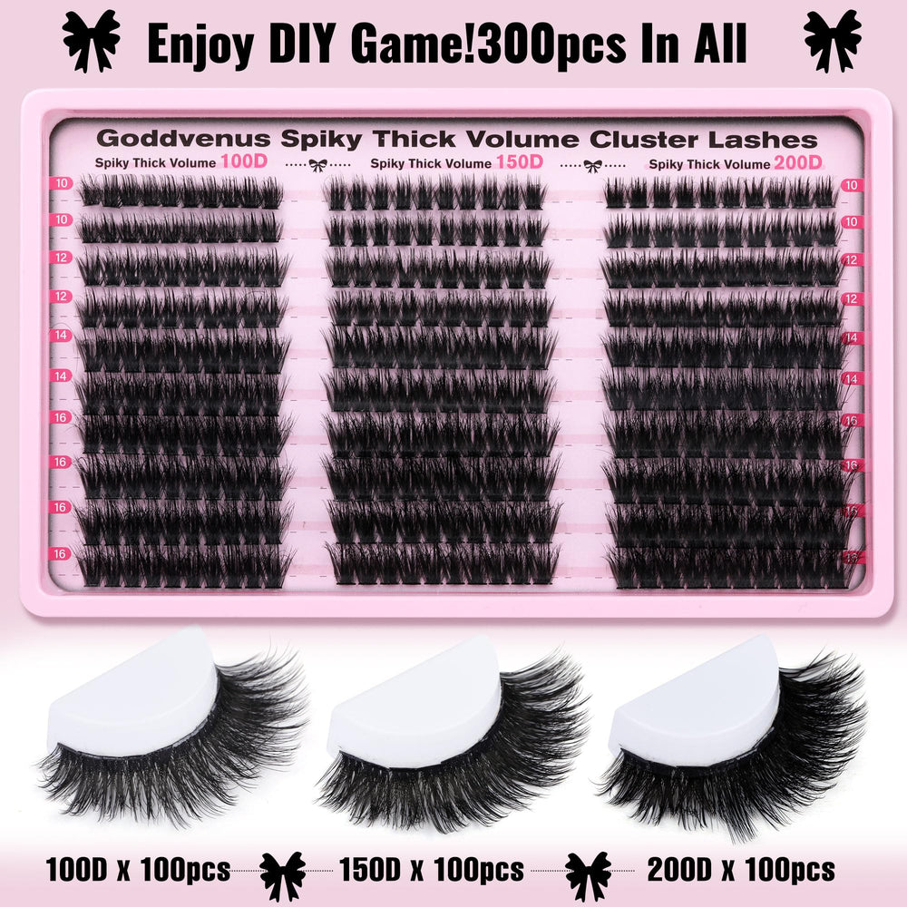 Goddvenus upgraded matte faux mink material keeps lashes lightweight.