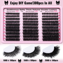 Goddvenus upgraded matte faux mink material keeps lashes lightweight.