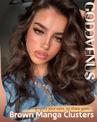 Goddvenus wispy cluster lashes offer full-volume looks with quick application.