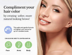 Godefroy eyebrow color lightening creme application demonstrates quick at-home brow shade lift