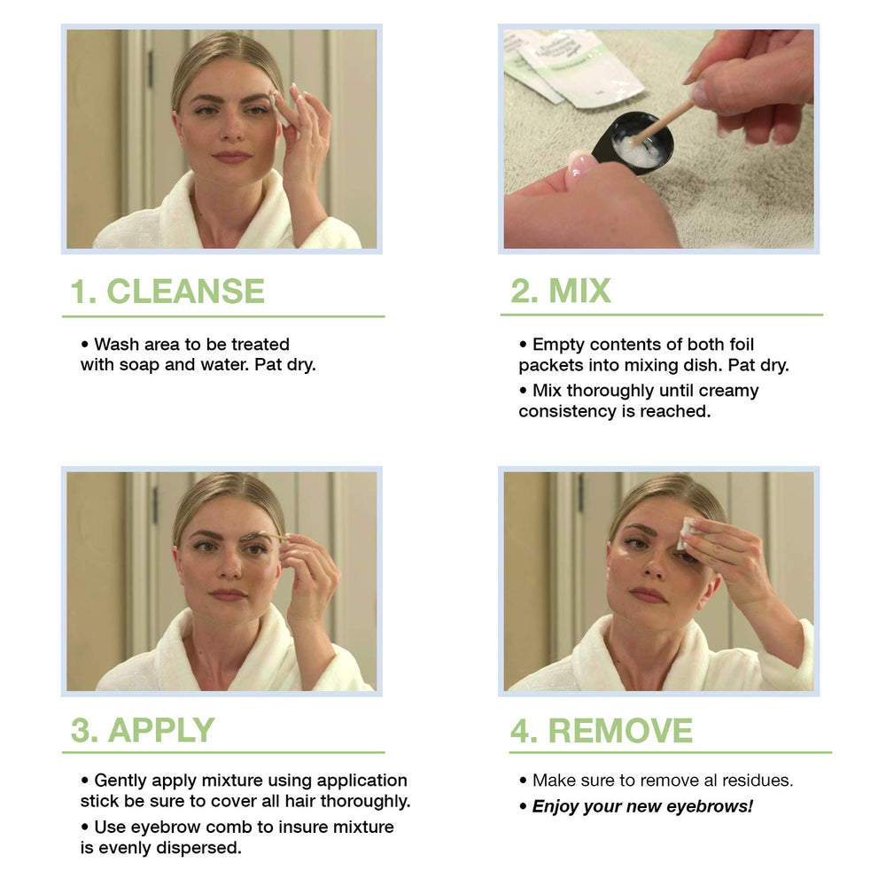 Godefroy eyebrow color lightening swatches display shade options for brows