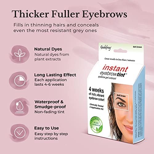 Godefroy brow color step 2 application builds color for brows