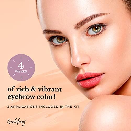 Godefroy brow color step 3 application deepens tone for natural brows
