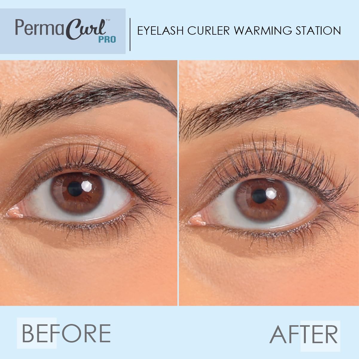 Godefroy Permacurl in action delivers lasting curl without mascara