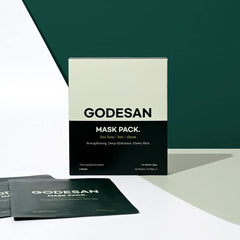 GODESAN hydrogel mask on face demonstrates snug fit for refreshing hydration