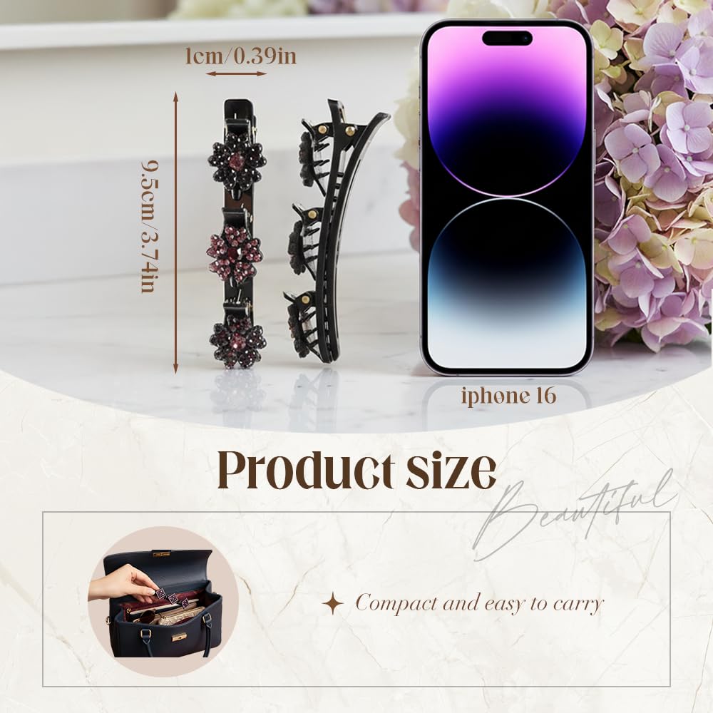 Godmifa rhinestone clip shines subtly for work or casual outings