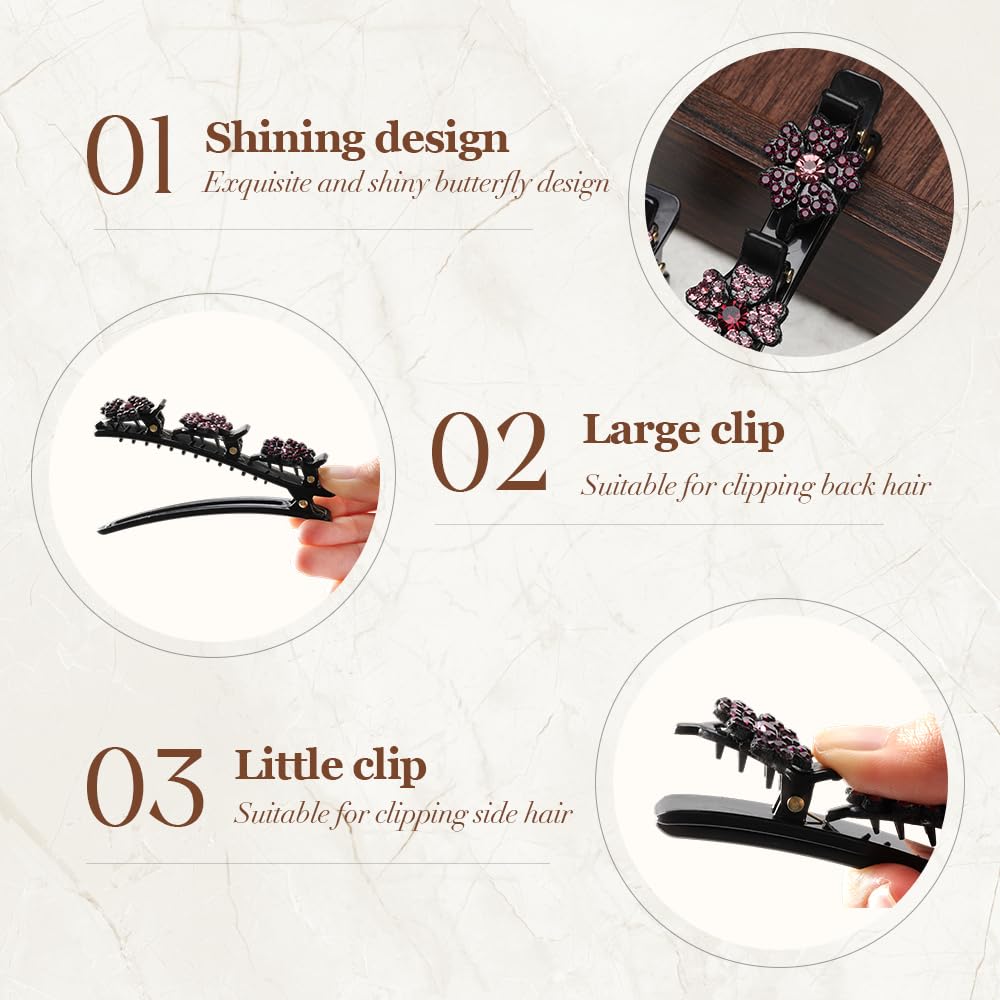 Godmifa three-small-clips braid set helps secure hair for varied looks.
