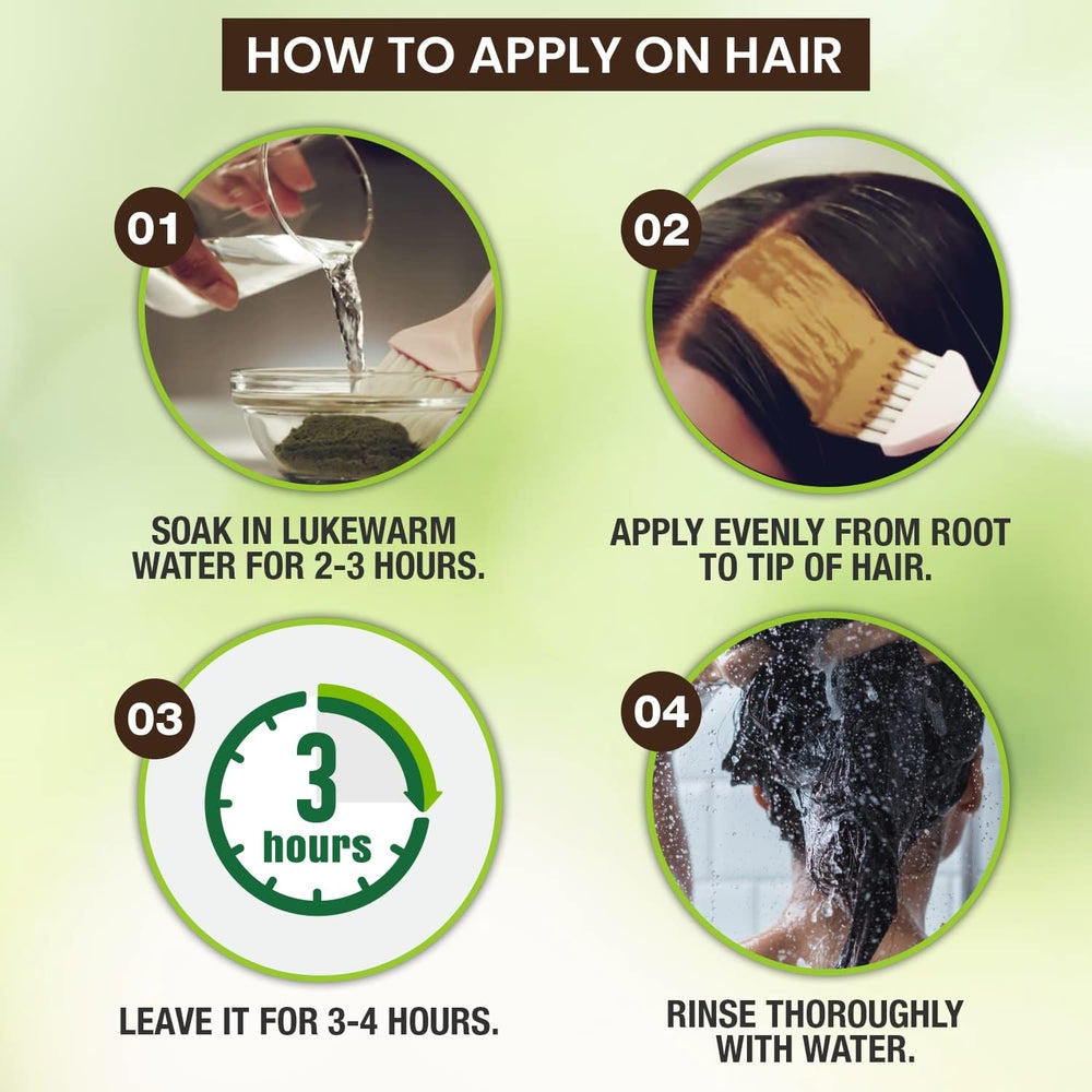 Godrej Nupur Henna ingredients with 9 herbs for nourishment.