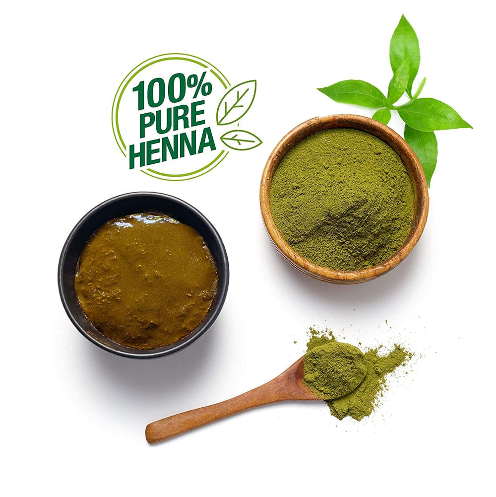 Godrej Nupur Henna Mehndi on hands delivers lasting color with gentle conditioning.