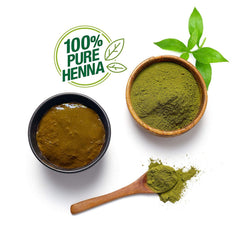 Godrej Nupur Henna Mehndi on hands delivers lasting color with gentle conditioning.