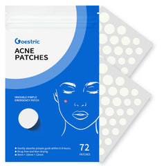 GOESTRIC pimple patches 8mm size applied for discreet blemish coverage and absorption.