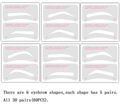 GOETOR beginners eyebrow stencils DIY kit for easy brow shaping at home