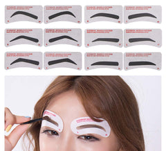 GOETOR eyebrow stencils six styles set for quick precise shaping