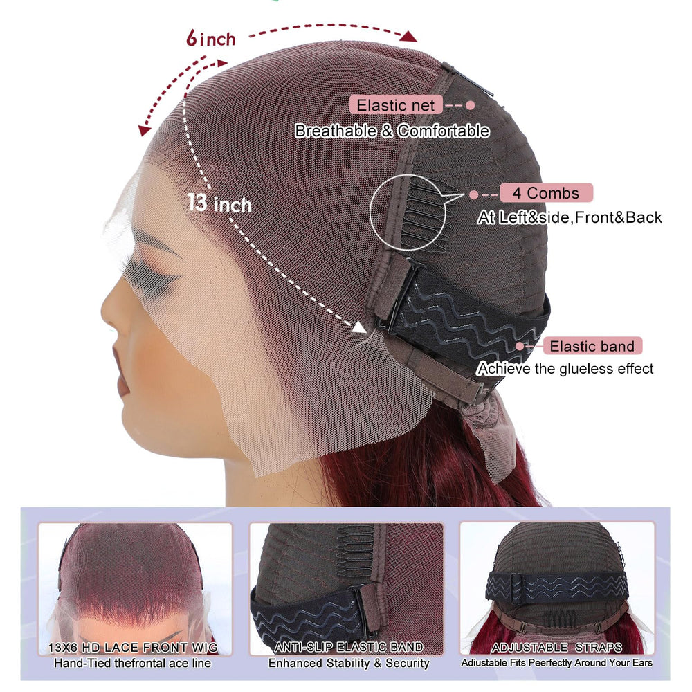 Gofward pre plucked baby hairs for a natural hairline and easy styling.