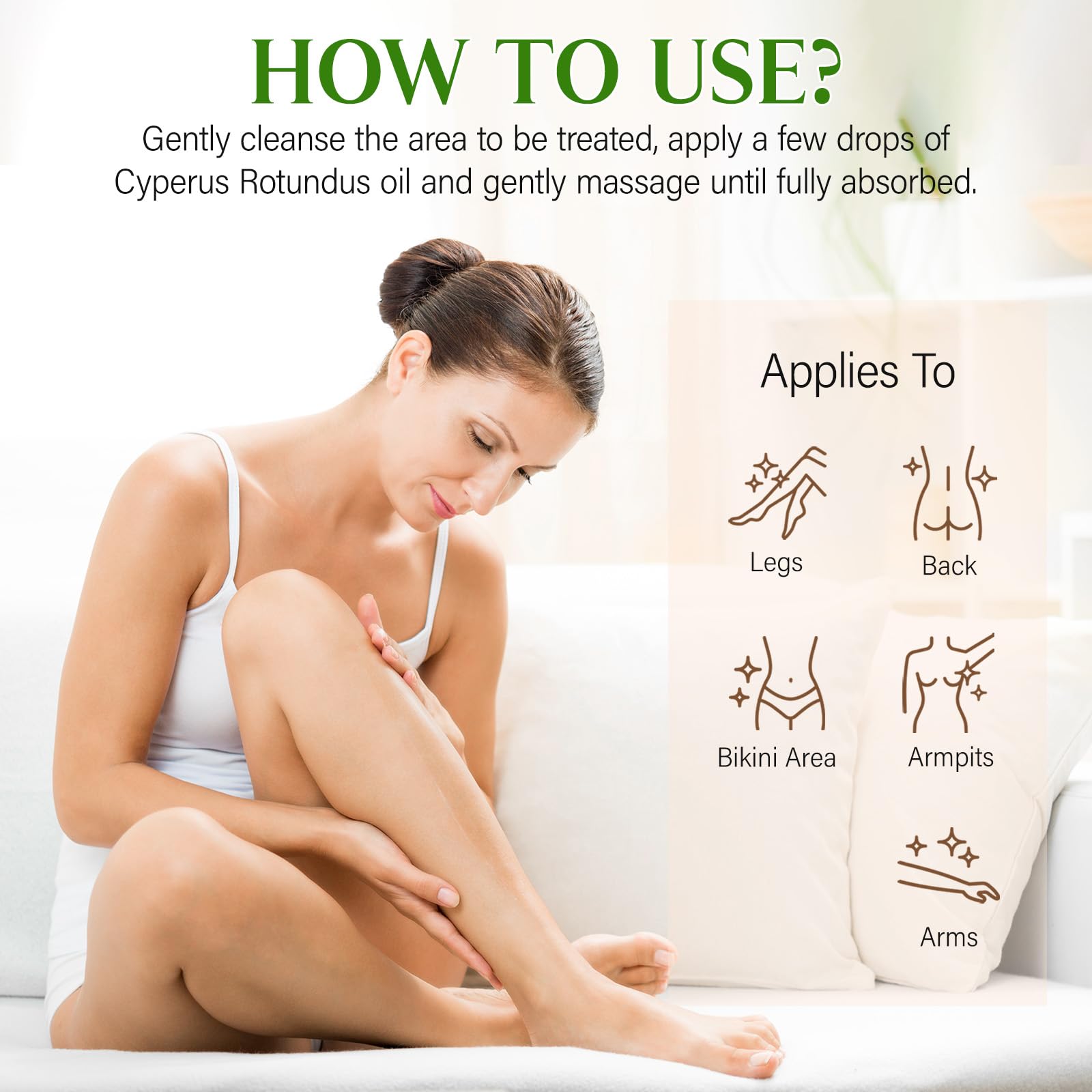 GOGIFTGO Cyperus Rotundus Oil 60ml packaging for convenient daily use