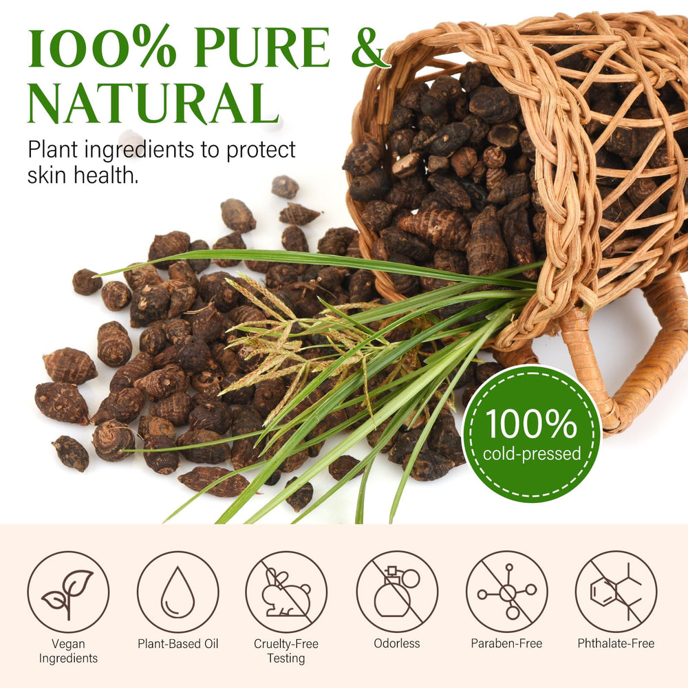 GOGIFTGO Cyperus Rotundus Oil massage promotes skin nourishment and calm feeling
