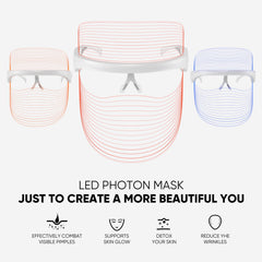 GOHIGK LED mask with blue light therapy for oil control