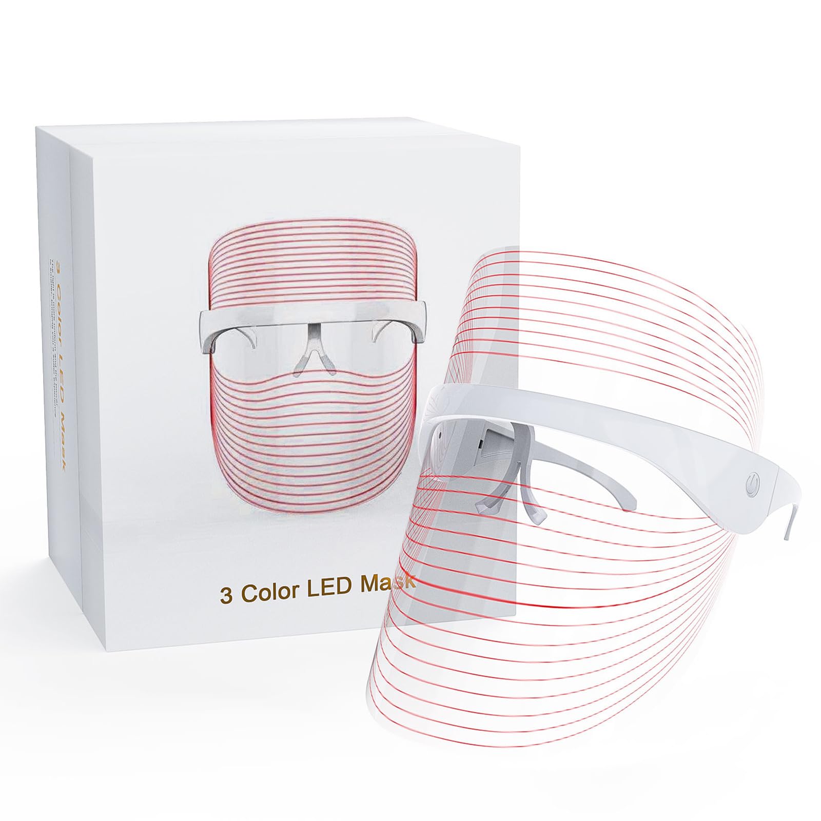 GOHIGK LED mask with red light therapy for revitalized-looking skin