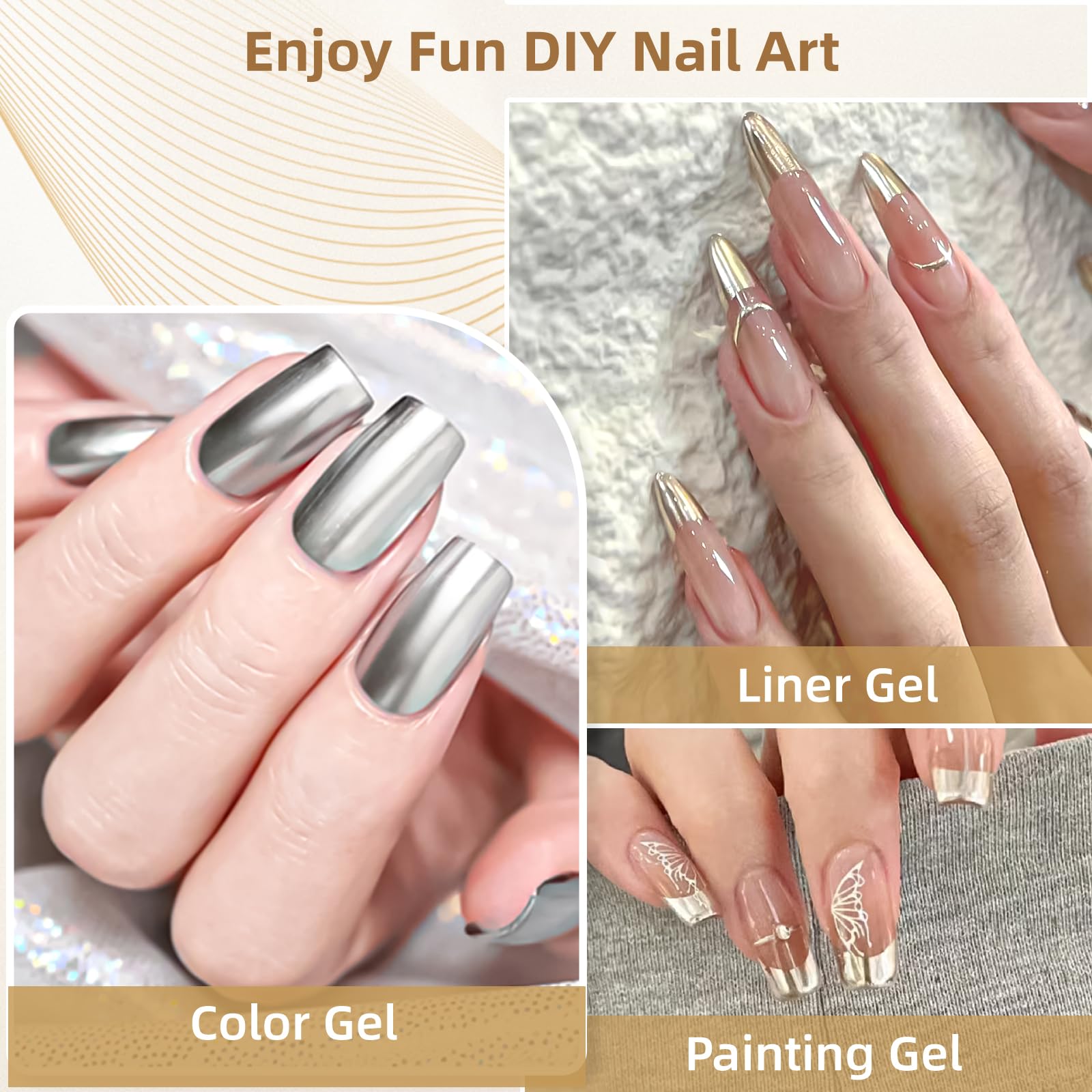 Fine 0.1 mm GOICC built-in brush for delicate detailing