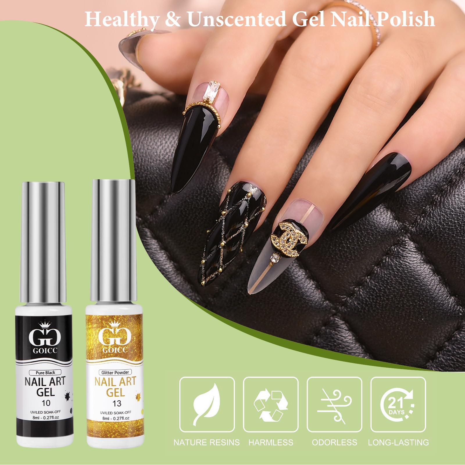 GOICC dual-use gel for painting and polishing in one step.