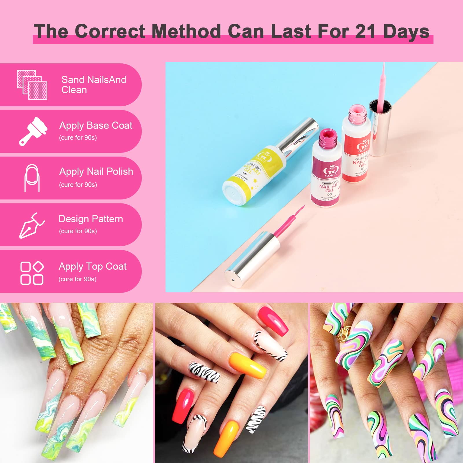 GOICC 12-color set inspires creative at-home manicures and gifts.